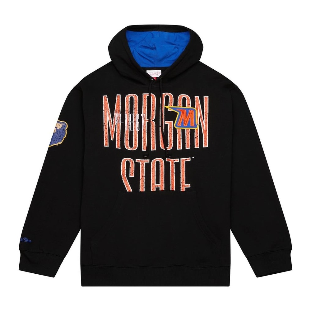 NWT Men's Mitchell & Ness Morgan State University Bears Hoodie - Medium- Black